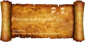 Percsy Kalliopé névjegykártya